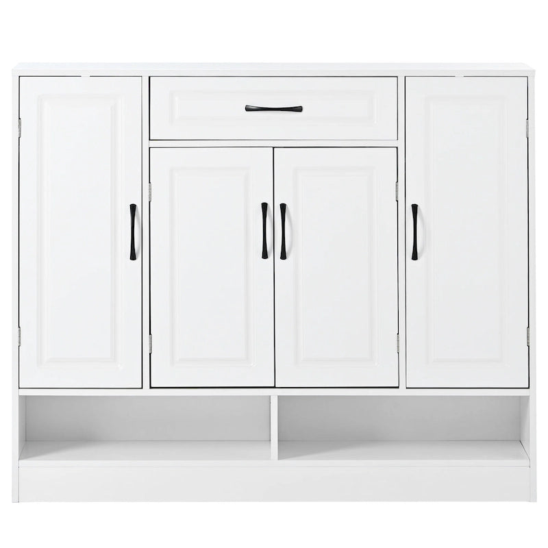 Sleek and Modern Shoe Cabinet with Adjustable Shelves, Minimalist Shoe Storage Organizer with Sturdy Top Surface
