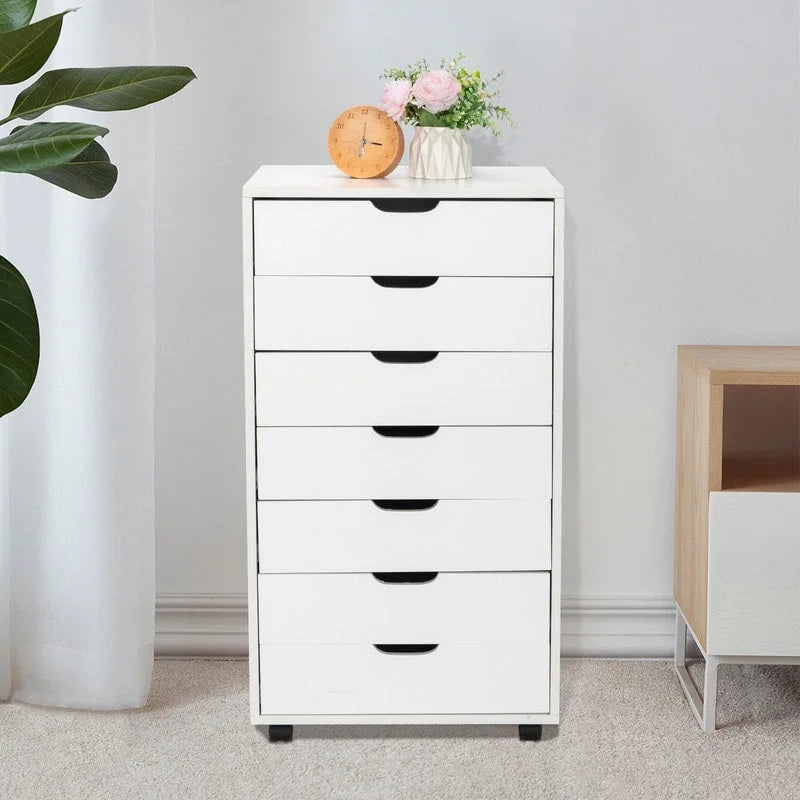 Wood Filing Cabinet Mobile Storage File Cabinet