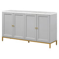Sideboard with Extra Large Storage Space with Metal Handles and Support Legs for Living Room and Dining Room