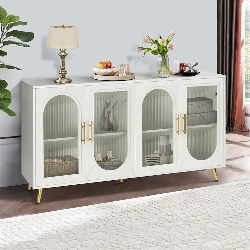 Sideboard Storage Cabinet & Adjustable Shelves for Living Room Bedroom