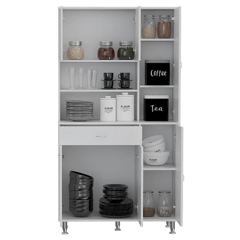 Kitchen Pantry for Kitchen, Dining Room,Living Room, White
