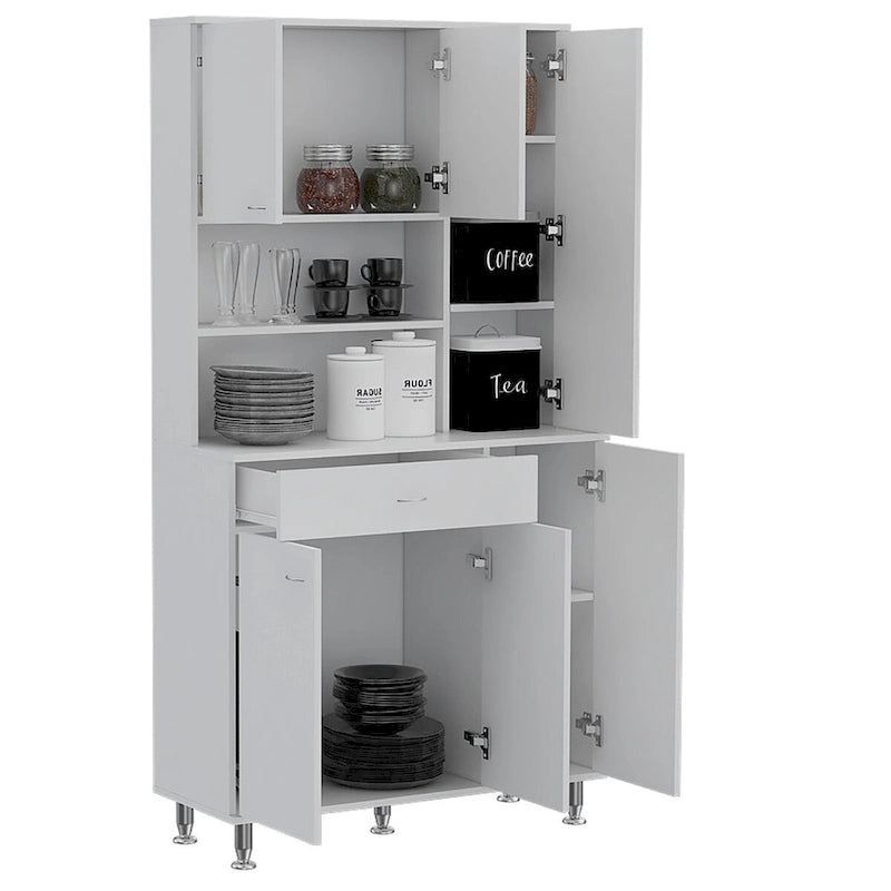 Kitchen Pantry for Kitchen, Dining Room,Living Room, White
