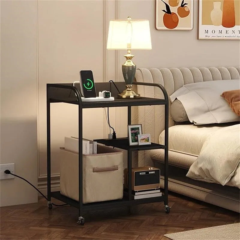 Printer Stand with Wheels Large Printer Stand with Storage for Office and Home - 34 x 20 x 4.5 inches