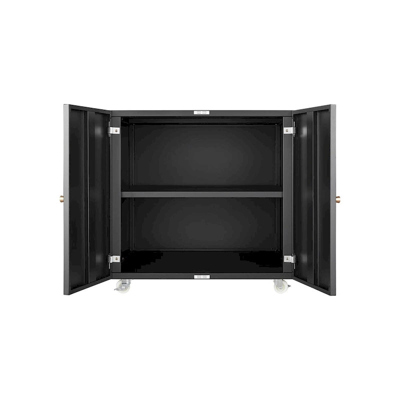 Office Furniture Copier Cabinet 2 Door Steel Stand Mobile Pedestal