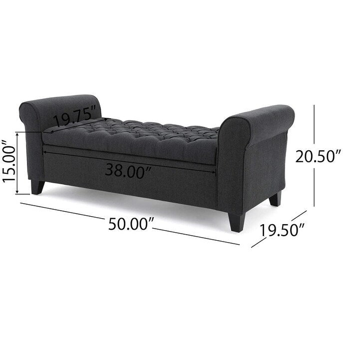 Modern Storage Bench with Arm