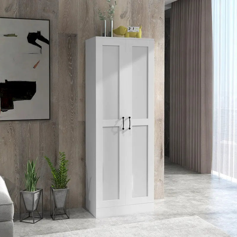 69 Tall Storage Cabinet with Adjustable Shelves and Soft Close Doors