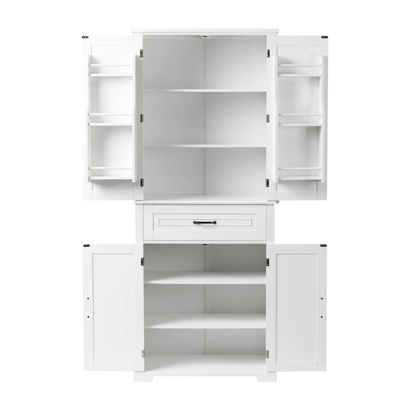 Bathroom Storage Cabinet with Doors and Drawer, Multiple Storage Space, Adjustable Shelf