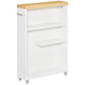 Bathroom Cabinet with Wheels Storage Organizer